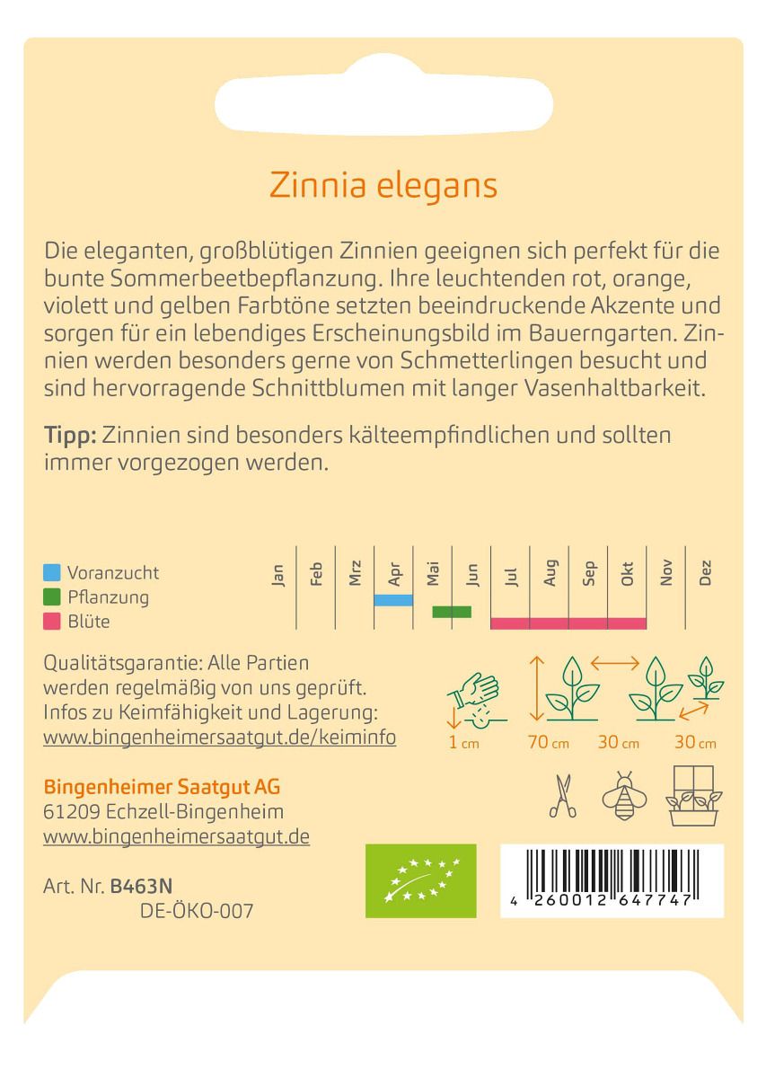Zinnia elegans 'Karussell'