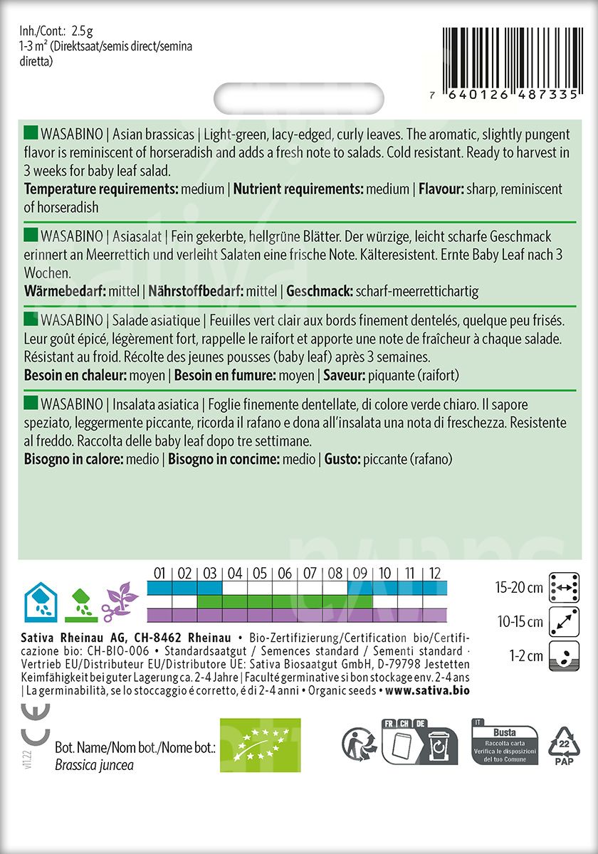 Mustard Greens 'Wasabino'