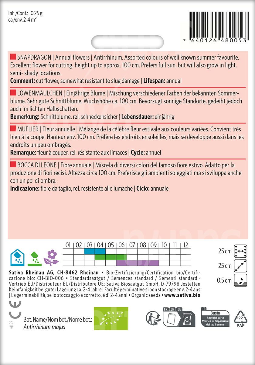 Snapdragon « Couleurs assorties »