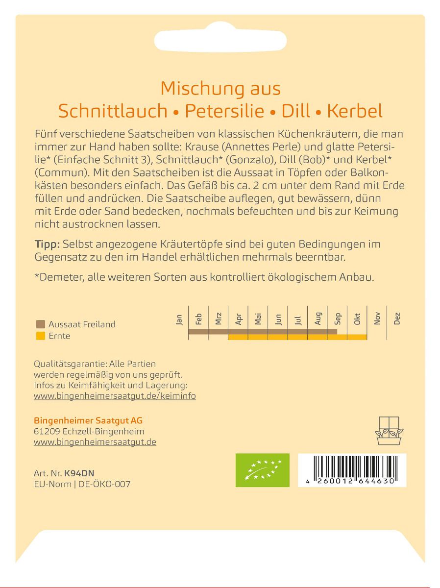 Five Herbs Collection Seed Discs