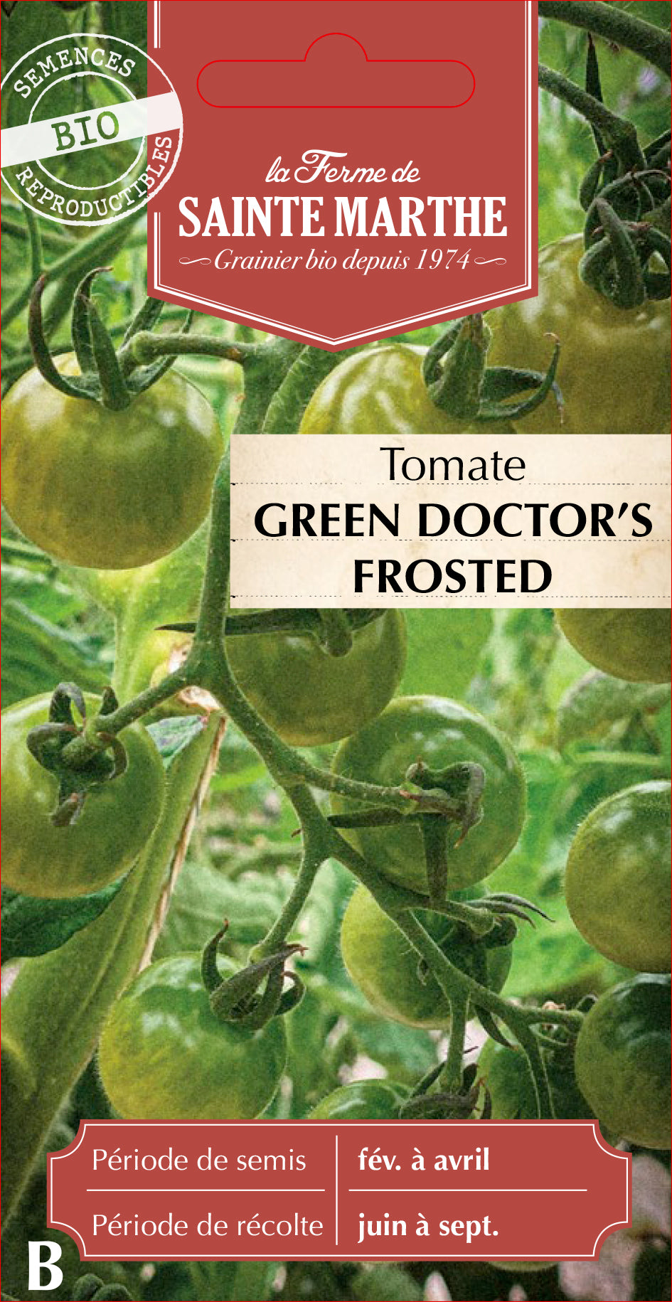 Tomato 'Green Doctor's Frosted'
